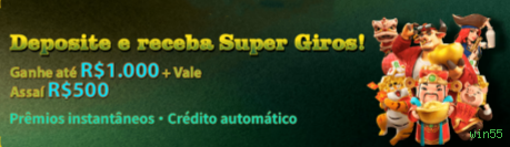 Jogos de bônus no win55: rodadas grátis, multiplicadores e jackpots progressivos em slots selecionados